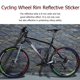 thumbnail image 5 of Almohadillas para bicicleta Pegatina para bicicleta MTB pegatinas reflectantes para llanta de rueda de ciclismo accesorios para bicicleta Hugtrwg Para estrenar, 5 of 5