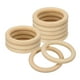 thumbnail image 1 of Uxcell Paquete de 10 Anillos de Madera Natural de 3.15", 10mm de Grosor, Círculos de Madera Sin Terminar, 1 of 7