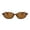 Brown, variant on Oval Sports Sunglasses Shatterproof Uv400 Lens Sun Glasses Fashion Small Outdoor Eyewear For Cycling Driving(Black-14.3Cm)