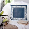 thumbnail image 3 of Pillow Covers 18x18 Set of 2, Navy Blue Spring Floral Square Throw Pillow Covers for Couch/Sofa/Living Room, Vintage Elegant Summer Botanical Decorative Soft Pillowcases for Couch Throw Pillows, 3 of 7