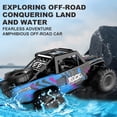 thumbnail image 4 of Q191 Remote Control Car 2.4G 360° Rotation Waterproof Remote Control Car Multi-terrain Off-road Climbing Car Vehicle Exploring Conquering Land And Water Blue, 4 of 5