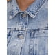 thumbnail image 5 of Chaleco de mezclilla para mujer, chaqueta de botones, lavado con strass, sin mangas, talla 2XL, azul claro, 5 of 6