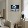 thumbnail image 4 of Nawypu  - Astronaut Standing on the Moon Overlooking Planet Earth Poster Canvas Print Wall Art Landscape Picture Printed on Canvas NASA Home Decoration Giclee Artwork Ready to Hang, 4 of 4