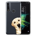 thumbnail image 1 of WIRESTER Transparent Soft Gel TPU Clear Case Slim Protective Cover for TCL 20 XE 6.52" 2021, Cream Labrador Retriever Dog Hide And Seek, 1 of 1