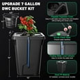 thumbnail image 2 of Sedeke 4 Buckets DWC Hydroponics Growing System with Top Drip Kit 7 Gallon Deep Water Culture Bucket System with Air Pump, Air Stone, Air Hose, Recirculating Drip Garden System, 2 of 10