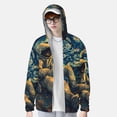 thumbnail image 2 of Gaeub Astronaut Starry Night Men's and Women's UPF 50+ Long-Sleeved Sun Protection Clothing, Fishing Shirt Long Sleeve Zip-3X-Large, 2 of 7