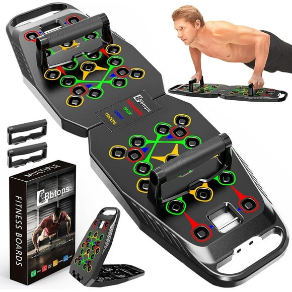 Tabla de flexiones Bbtops, plegable, 20 en 1, portátil, para fitness