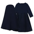 thumbnail image 3 of Odeerbi Toddler Girls Cotton Muslim Dress with Hijab One-Piece Islamic Prayer Dress Solid Color Long Sleeve Dress with Headscarf Set Toddler Girls Clothes, 3 of 8