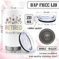 thumbnail image 3 of Retirement Gifts For Woman 2024, Retirement Gifts Ideas, Not My Problem Anymore, Retired Gifts For Women, Happy Retirement Gifts For Coworkers, Boss, Friends, Farewell Gifts - 20oz Tumbler, 3 of 6