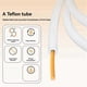 thumbnail image 3 of PTFE Polytetrafluoroethylene Tube Tube ID 2.5mm OD 4mm Teflonto Pipe 1.75mm For 3D Printer A1/A1 5M, 3 of 5