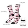 thumbnail image 4 of Yiaed pink fish hearts Print Great elasticity Crew Socks Sports socks for Men and Women, 4 of 6