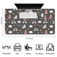 thumbnail image 5 of Long Mouse Pads for Desk,Dark Gray Princess Unicorn Cloud Pattern Desk Mats on Top Of Desks, Desk Mouse Pad Extra Large with 3mm Non-Slip Base and Stitched Edge for Gaming,Office,Work,Home 47.3"x23.6", 5 of 6
