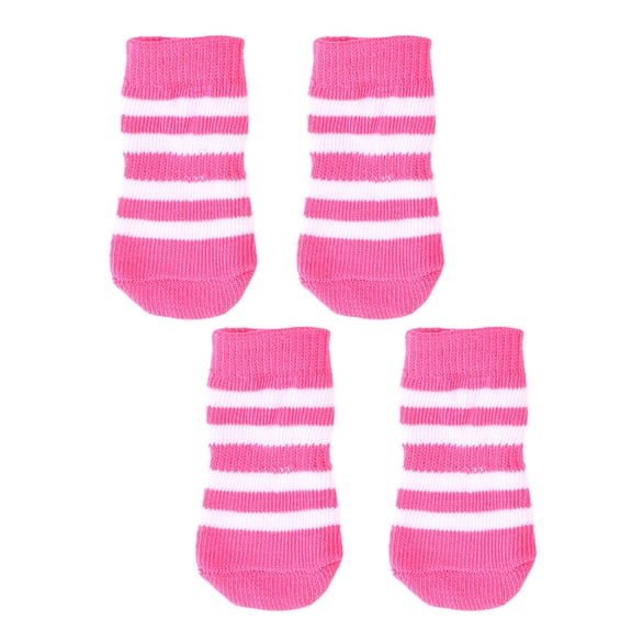 LEORX 4Pcs Knitting Pet Socks with Anti Odor and No Fading Features for Comfortable Wear