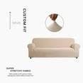 thumbnail image 3 of Enova Home Ultra Soft Stretch Fabric Sofa Slipcovers Removable Anti-Dirty Fitted Furniture Protector (Ivory), 3 of 6