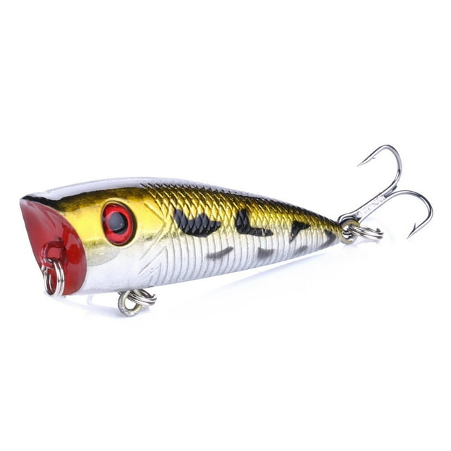 serony 1pcs/5pcs Outdoor Fishing Simulation Bait Wobblers Popper Fish Lure Lifelike Hard Crankbaits