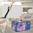 thumbnail image 5 of Renewold Toaster Oven Cover Dustproof Kitchen Appliance Cover for Convection Oven Air Fryer, with Accessory Pockets Rectangular Protective Case, 18.5 x 14.5 x 9 Inches, Marble Pink Violet Blue, 5 of 7