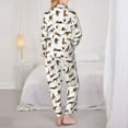 thumbnail image 6 of Wukai German Shepherd Dog Print Women's Pajama Set - Soft Long Sleeve Sleepwear for Comfort and Style-Small, 6 of 9