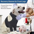 thumbnail image 4 of Pet Front Leg Sleeve Wrap Support in Healing Comfortable Sleeve Leggings Against Licking Dog Leggings Elbow Brace, 4 of 8
