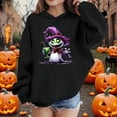 thumbnail image 3 of bbymog Fall Winter Hoodies for Girls 10-12 Long Sleeve Halloween Graphic Boys Hoodie Girls Sweatshirt Black C 9 Years, 3 of 10
