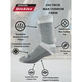 thumbnail image 5 of Genuine Dickies Men's Max Cushion Crew Sock, 6 Pack Charcoal Size 6-12, 5 of 5