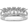 thumbnail image 5 of Sterling Silver Rhodium-Plated Synthetic 6 Stone Mother's Ring (Size 7) Made In United States xmr2/6ss, 5 of 5