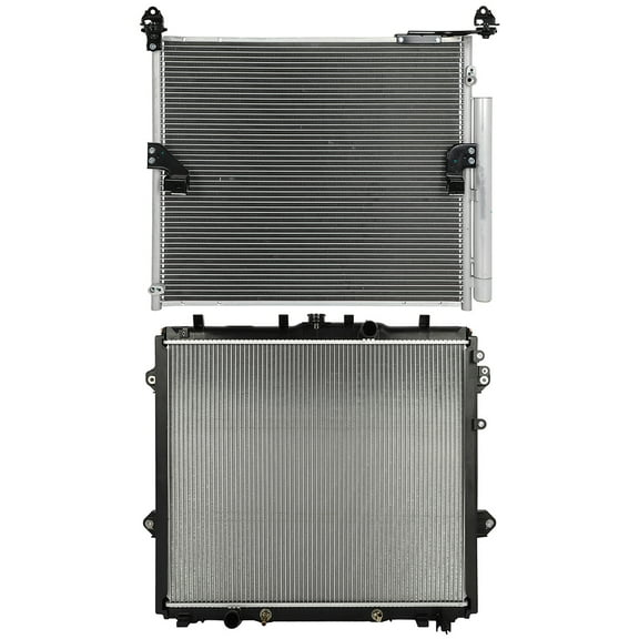cciyu Aluminum Radiator Replacement 2010-2020 for Toyota for 4Runner Plastic Radiator Auto Parts Complete radiator Radiator Engine Coolant Radiator Assembly Radiator