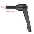 thumbnail image 4 of Uxcell M10 x 30mm Metric Adjustable Clamping Lever Handle with Stud Black 2 Pack, 4 of 5