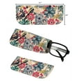 thumbnail image 6 of [5 PACK], JAVOedge Floral Collections Soft Pouch Eyeglass Storage Case w/ Microfiber Eyeglasses Cloth, Floral Design A, 6 of 6