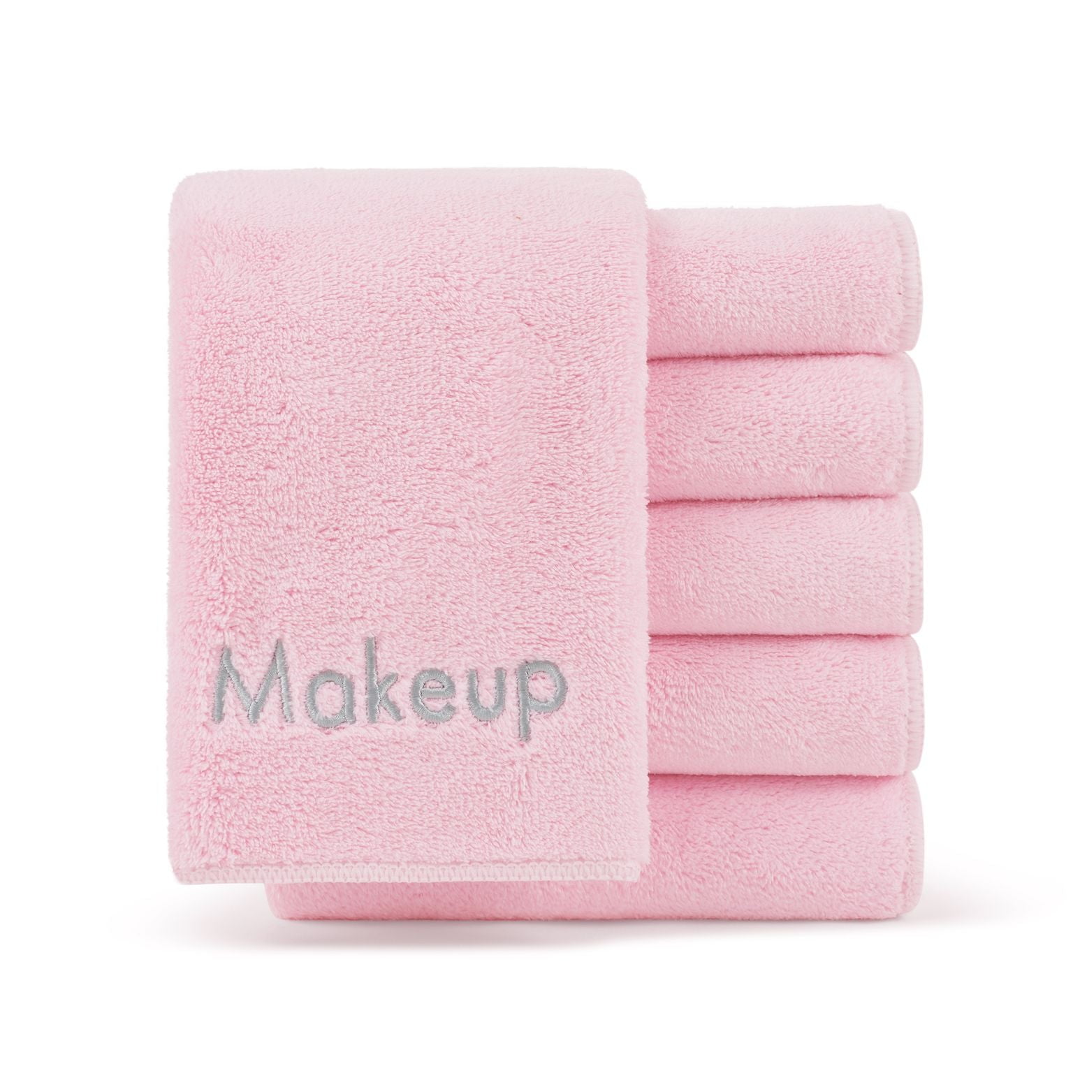 Arkwright Makeup Remover Wash Cloth - Coral Fleece Microfiber Face Towels - 13 x 13 in. - (Bulk Case of 108) Pink