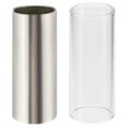 thumbnail image 1 of 2pcs Guitar Sliders Glass Stainless Steel Tube Slide Bass String Sliders for Musician Student, 1 of 8