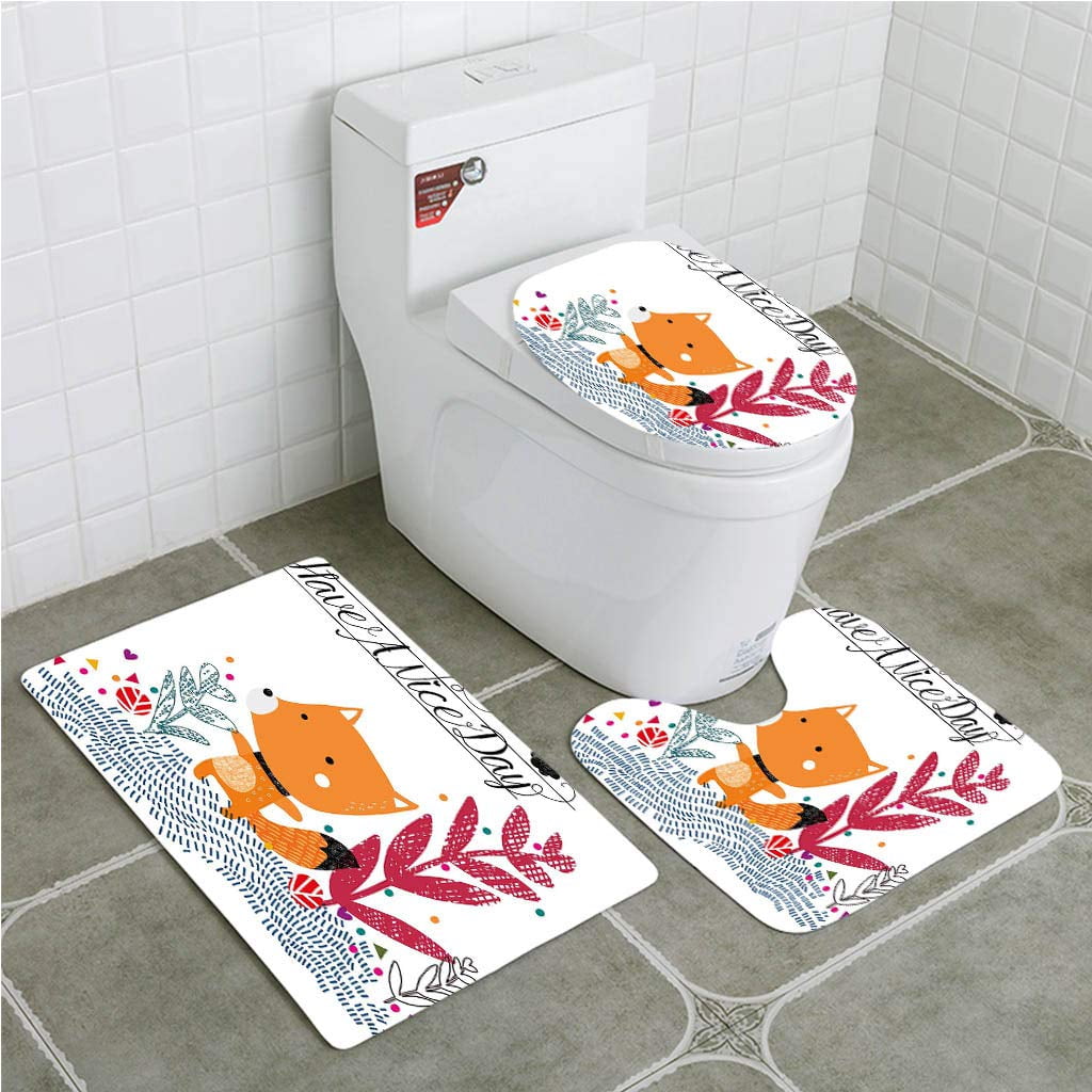 Erehome Fox Cute Little Character Colorful Geometric Spring Fox Character Colorful Geometric