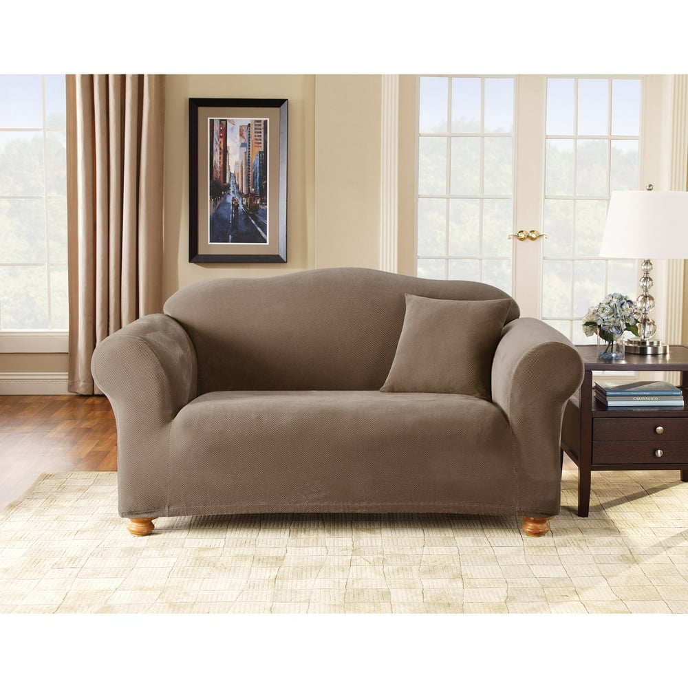 Sure Fit Stretch Pique Loveseat Slipcover