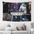 thumbnail image 5 of Youngboy Music Never Rapper Broke Again Tapestry Background Cloth Wall Hanging Curtain Wall Decor Bath, 5 of 11