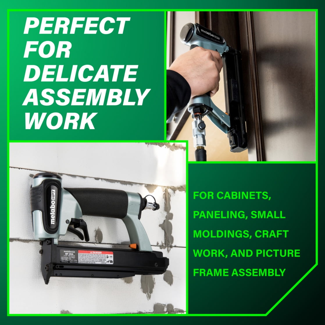 Metabo HPT Pneumatic 23-Ga Pin Nailer, 5/8-In, NP35A