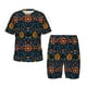 thumbnail image 1 of Balery Mexican Flower Conjunto de Pijama Infantil de Manga Corta con Estampado – Ropa de Dormir de Algodón Suave-Large, 1 of 6