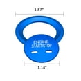 thumbnail image 5 of Xotic Tech Blue Keyless Engine Start Stop Button Cap with Surrounding Trim Ring for Chevy Equinox Tahoe Cruze, 5 of 7