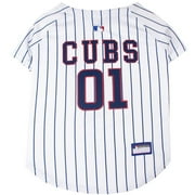 Pets First MLB Chicago Cubs Mesh Jersey for Dogs and Cats - Licensed Soft Poly-Cotton Sports Jersey - Small