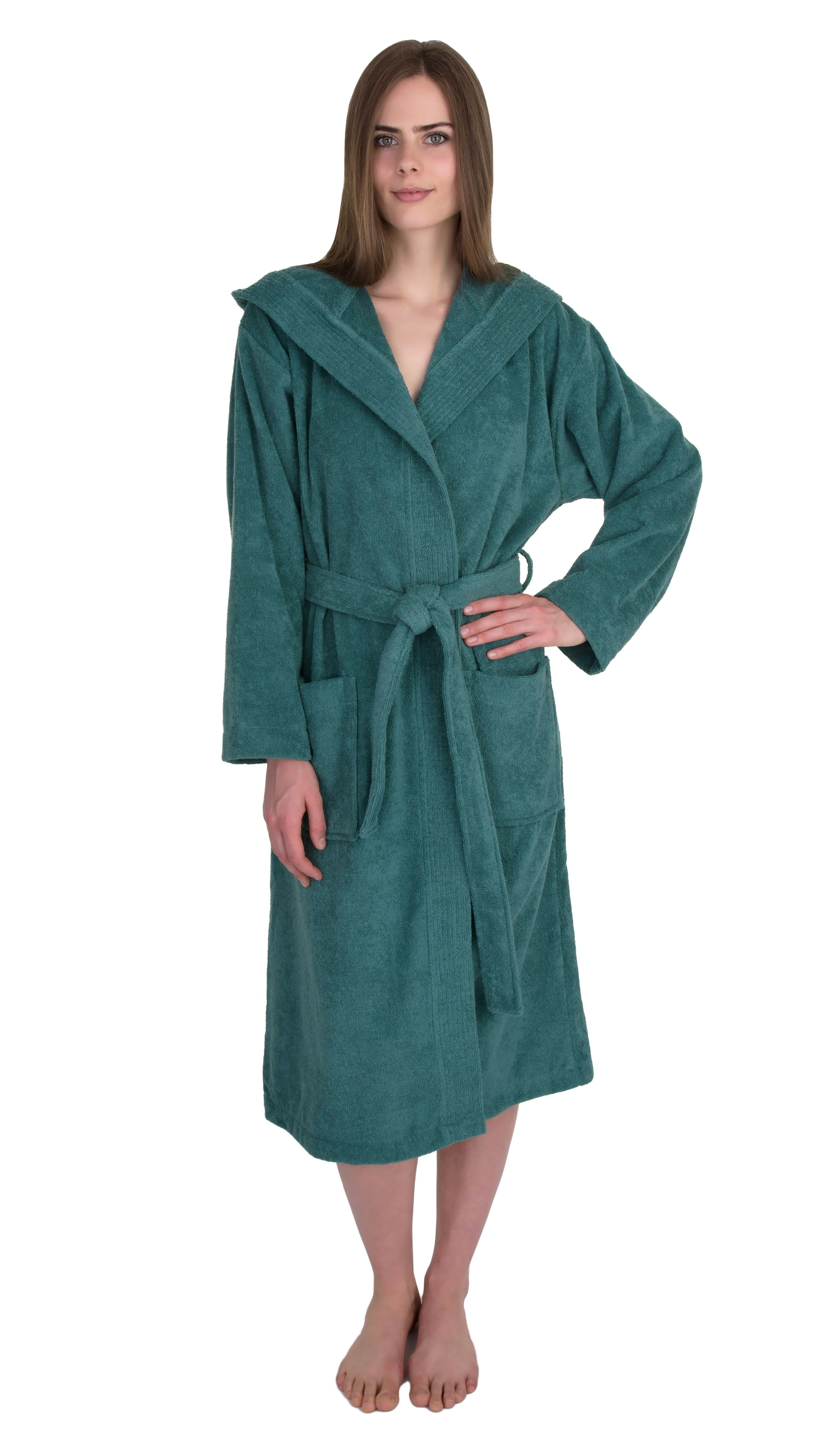 TowelSelections Women's Robe Turkish Cotton Hooded Terry Bathrobe