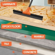 JEHONN Floor Squeegee Heavy Duty with Long Handle (Orange)
