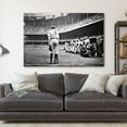thumbnail image 2 of Babe Ruth Last Game Vintage Baseball 1900s Canvas Wall Art Print, 2 of 4