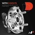 thumbnail image 6 of A-Premium Wheel Hub and Bearing Assembly Compatible with Hyundai Elantra Ioniq Kia Niro 2017-2019 Rear Driver or Passenger Side, 6 of 8