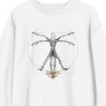thumbnail image 2 of Dungeons & Dragons Monster Anatomy Crew Neck Long Sleeve White Adult Sweatshirt-Large, 2 of 3
