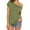 Army Green, variant on USSUMA 2024 Women's Casual Off Shoulder Tops Short Sleeve T Loose Summer Blouse Shirt for Indoor/Outdoor Pink L