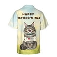 thumbnail image 2 of Cute Maine Coon Loves Dad Happy Father's Day Hawaiian Shirt Breathable Summer Unisex Merch Cat Lover Kitten Owner Gifts - 12008, 2 of 6