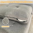 thumbnail image 6 of HYEASTR Modular Sectional Sofa with Storage Chaises Sectional Sleeper Sofa Couch with Adjustable Backrest/Armrest, Sectional Sofa Bed Combination - Linen Grey, 6 of 9