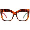 thumbnail image 2 of FEISEDY Monture de Lunettes Carrée Surdimensionnée Lunettes Femmes B2475, 2 of 6