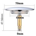 thumbnail image 3 of Tapón de baño con ajuste universal - Tapón de bañera inoxidable con doble sello - Tapón de baño para cualquier estándar, 3 of 5