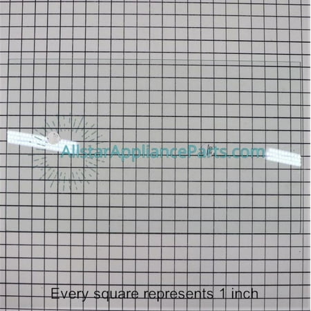 GE Refrigerator Glass Crisper Cover Shelf WR32X21260