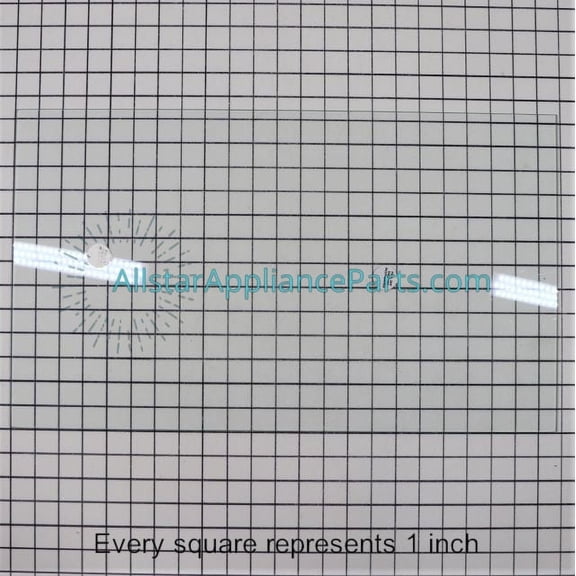 GE Refrigerator Glass Crisper Cover Shelf WR32X21260