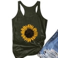 thumbnail image 5 of Follure Sleeveless Tank Tops for Women Plus Size Summer Sunflower Print Round Neck T-shirt Top, 5 of 5